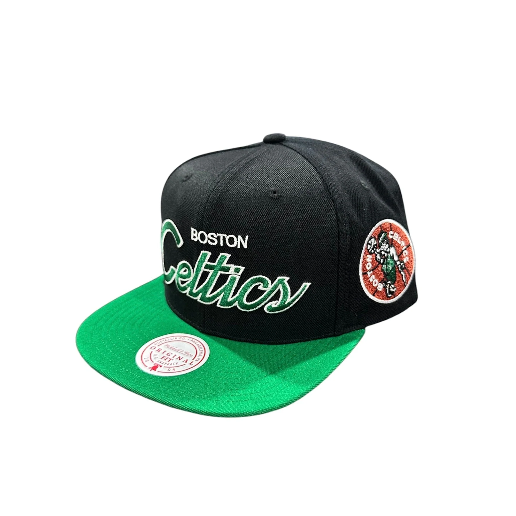 Mitchell & Ness NBA Boston Celtics Team Script 2.0 Snapback (Black) - Image 2