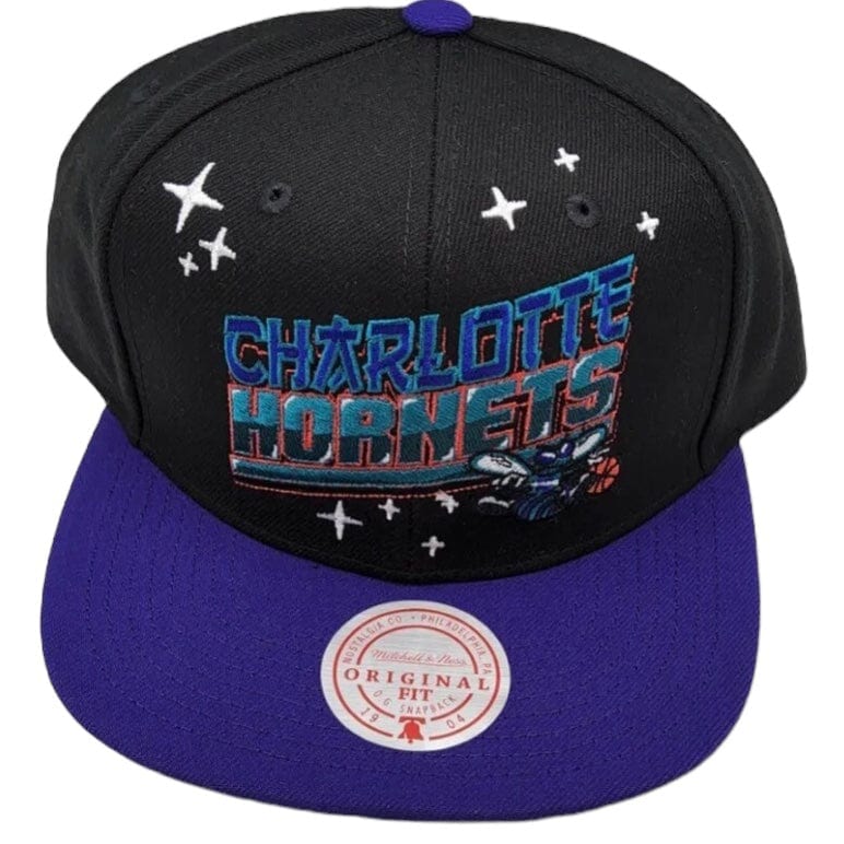 Mitchell & Ness Nba Charlotte Hornets Anime Snapback (Black) - Image 3