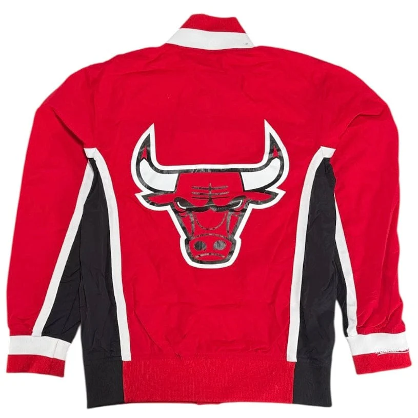 Mitchell & Ness NBA Chicago Bulls Authentic Warm Up Jacket (Scarlet) - Image 2