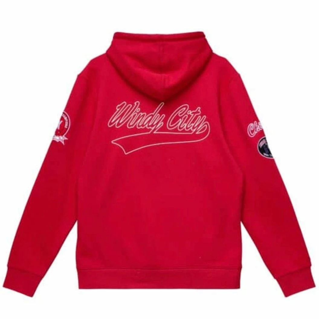 Mitchell & Ness Nba Chicago Bulls Champ City Hoodie (Scarlet) - Image 2