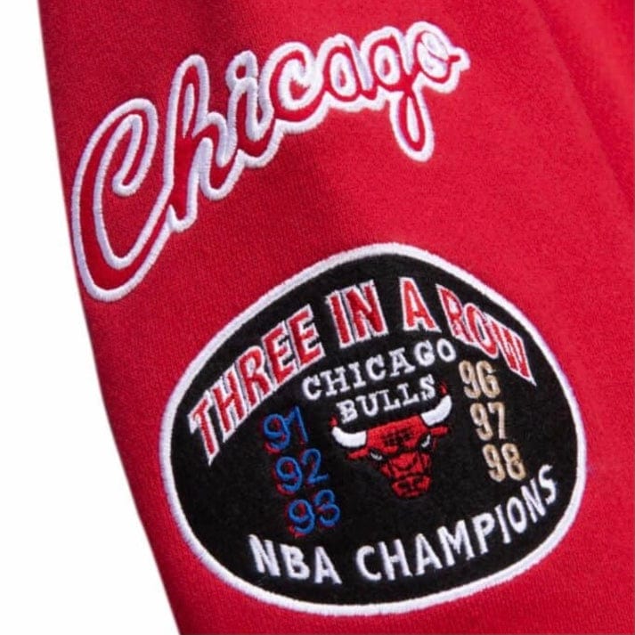 Mitchell & Ness Nba Chicago Bulls Champ City Hoodie (Scarlet) - Image 4