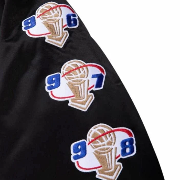 Mitchell & Ness Nba Chicago Bulls Champ City Satin Jacket (Black) - Image 5