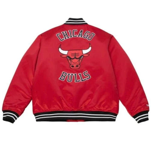 Mitchell & Ness NBA Chicago Bulls Heavyweight Jacket (Scarlet) - Image 2
