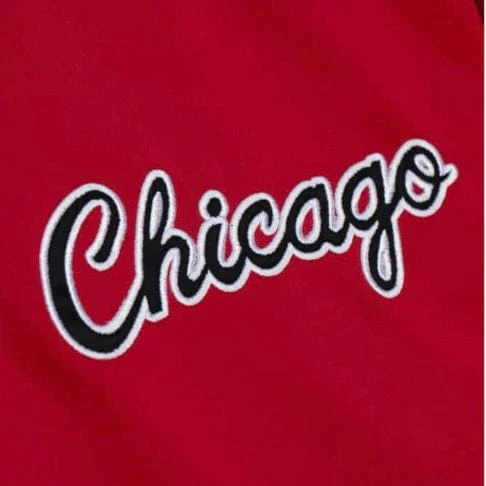 Mitchell & Ness NBA Chicago Bulls Heavyweight Jacket (Scarlet) - Image 3