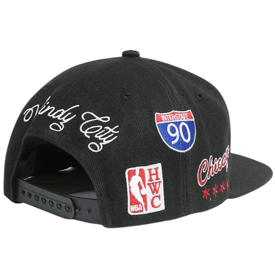 Mitchell & Ness Nba Chicago Bulls Hyperlocal Hwc Snapback (Black) - Image 4