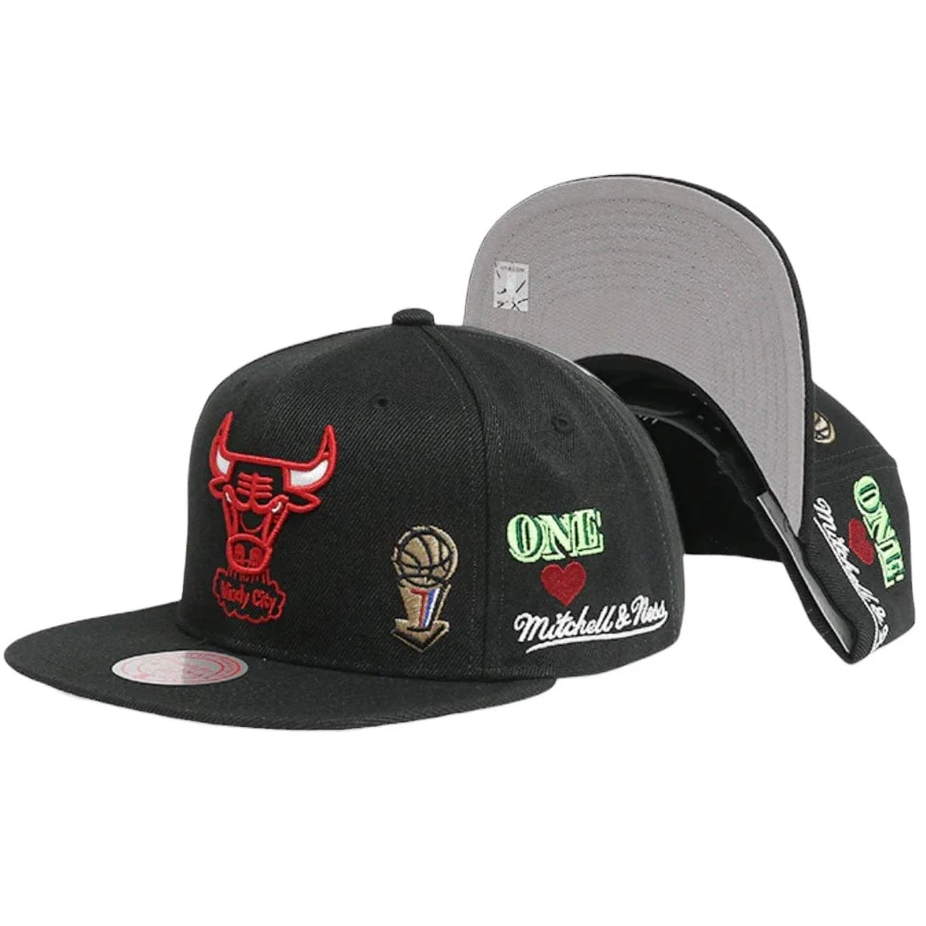 Mitchell & Ness Nba Chicago Bulls Hyperlocal Hwc Snapback (Black) - Image 6