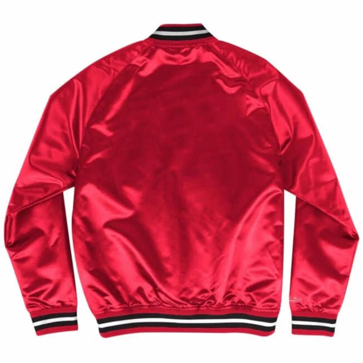 Mitchell & Ness Nba Chicago Bulls Lightweight Satin Jacket (Scarlet) - Image 2