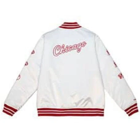 Mitchell & Ness NBA Chicago Bulls S.O.U.L Cherry Bomb Jacket (White) - Image 2