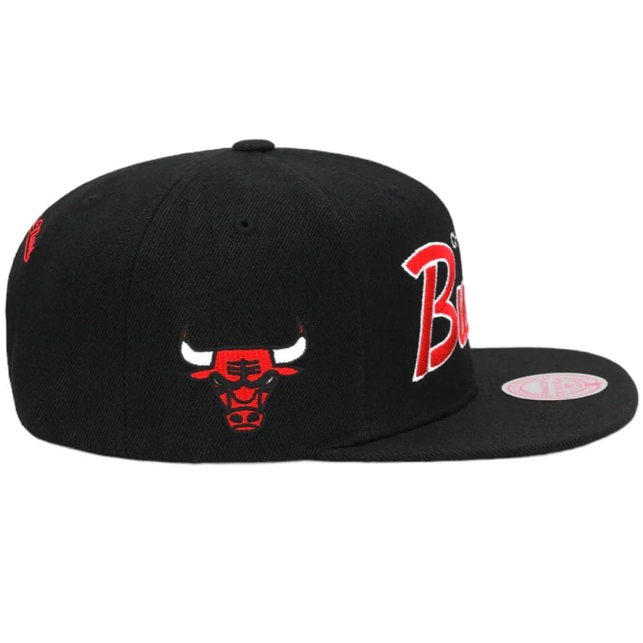 Mitchell & Ness Nba Chicago Bulls Script Snapback (Black) - Image 2