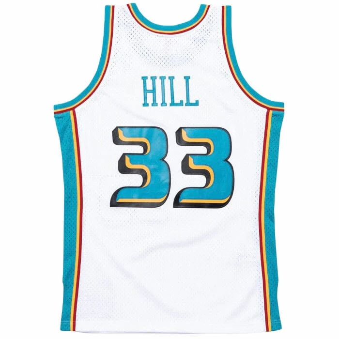 Mitchell & Ness Nba Detroit Pistons 1998-99 Swingman Jersey Grant Hill (White) - Image 3