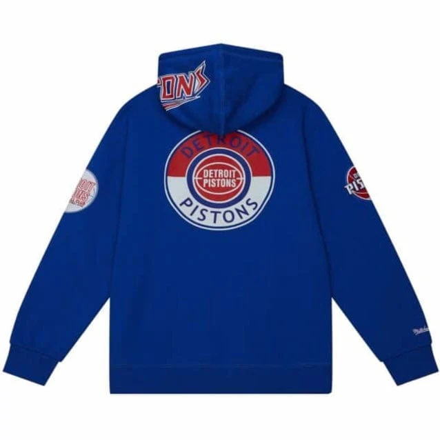 Mitchell & Ness NBA Detroit Pistons City Collection Fleece Hoodie (Royal) - Image 2