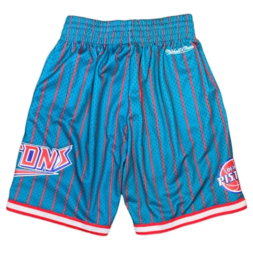 Mitchell & Ness Nba Detroit Pistons City Collection Short (Teal/Red) - Image 2