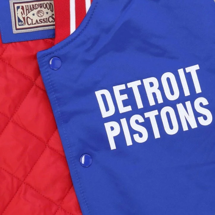 Mitchell & Ness Nba Detroit Pistons Heavyweight Jacket (Royal) - Image 3