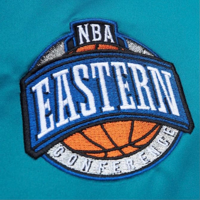 Mitchell & Ness NBA Detroit Pistons Heavyweight Satin Jacket (Teal) - Image 3
