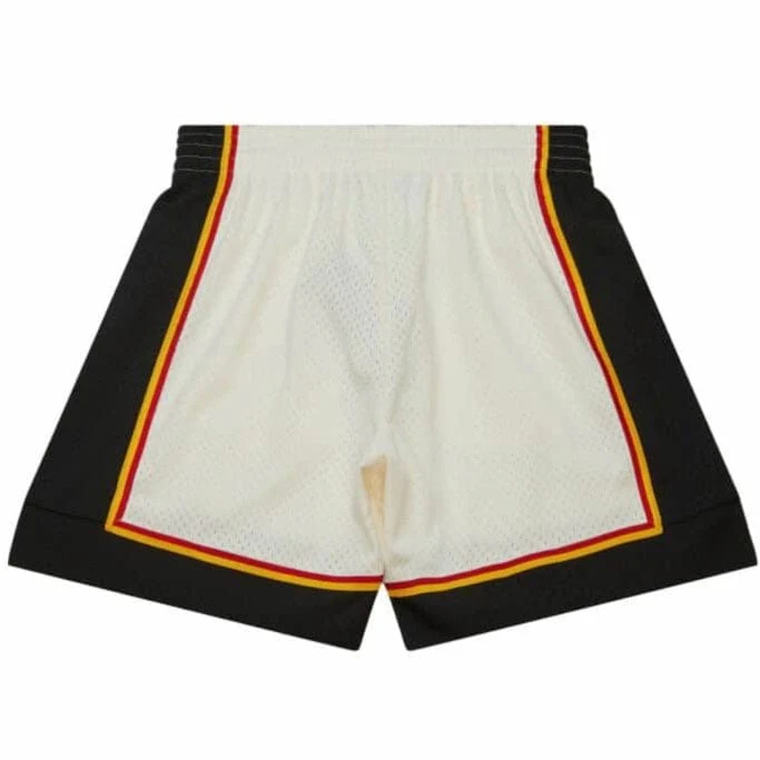 Mitchell & Ness Nba Detroit Pistons Swingman Shorts (Off White Cream) - Image 2