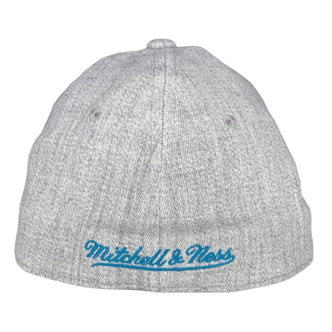 Mitchell & Ness NBA Detroit Pistons Team Heather 2.0 Stretch Fitted Hat (Grey) - Image 4
