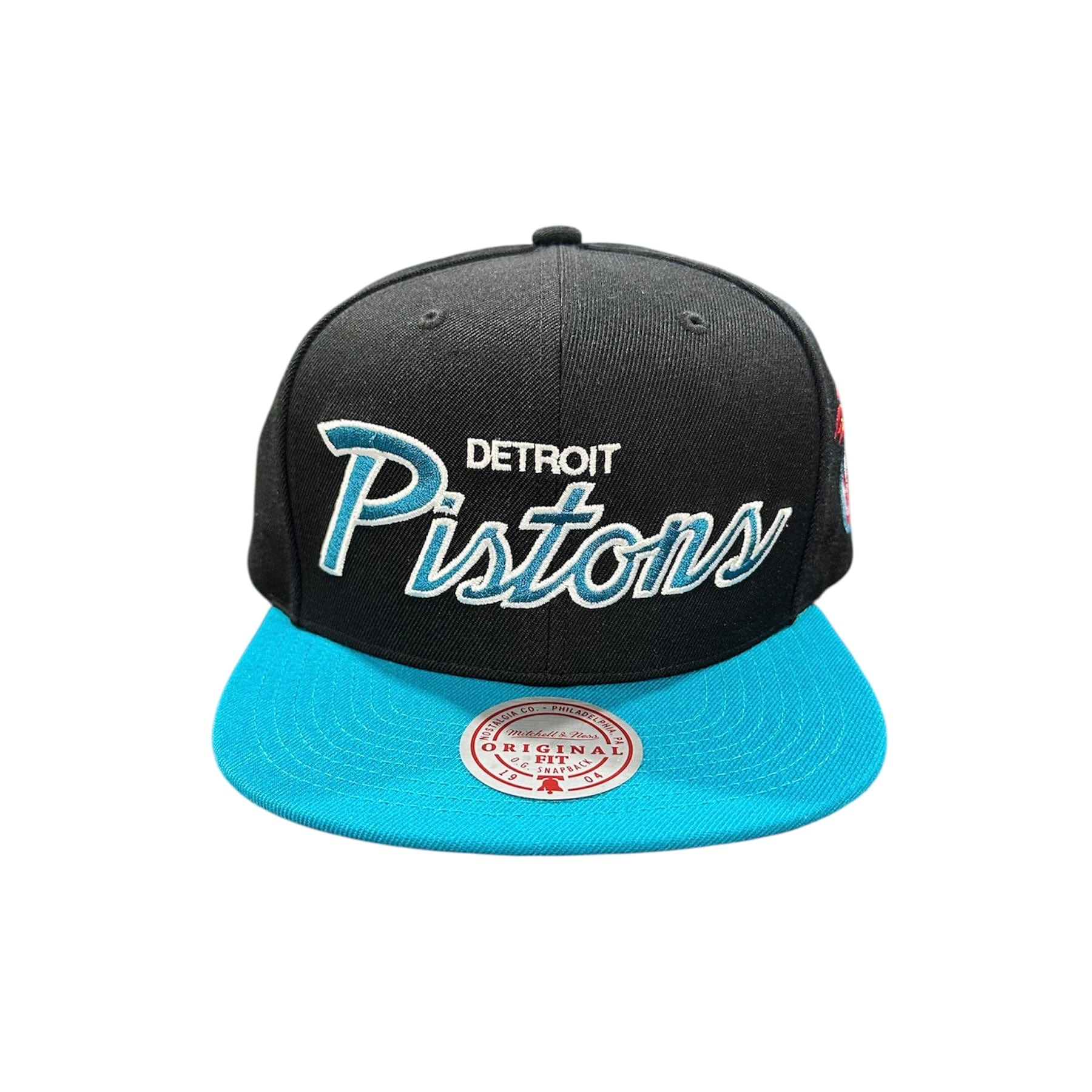 Mitchell & Ness NBA Detroit Pistons Team Script 2.0 Snapback (Black) - Image 2
