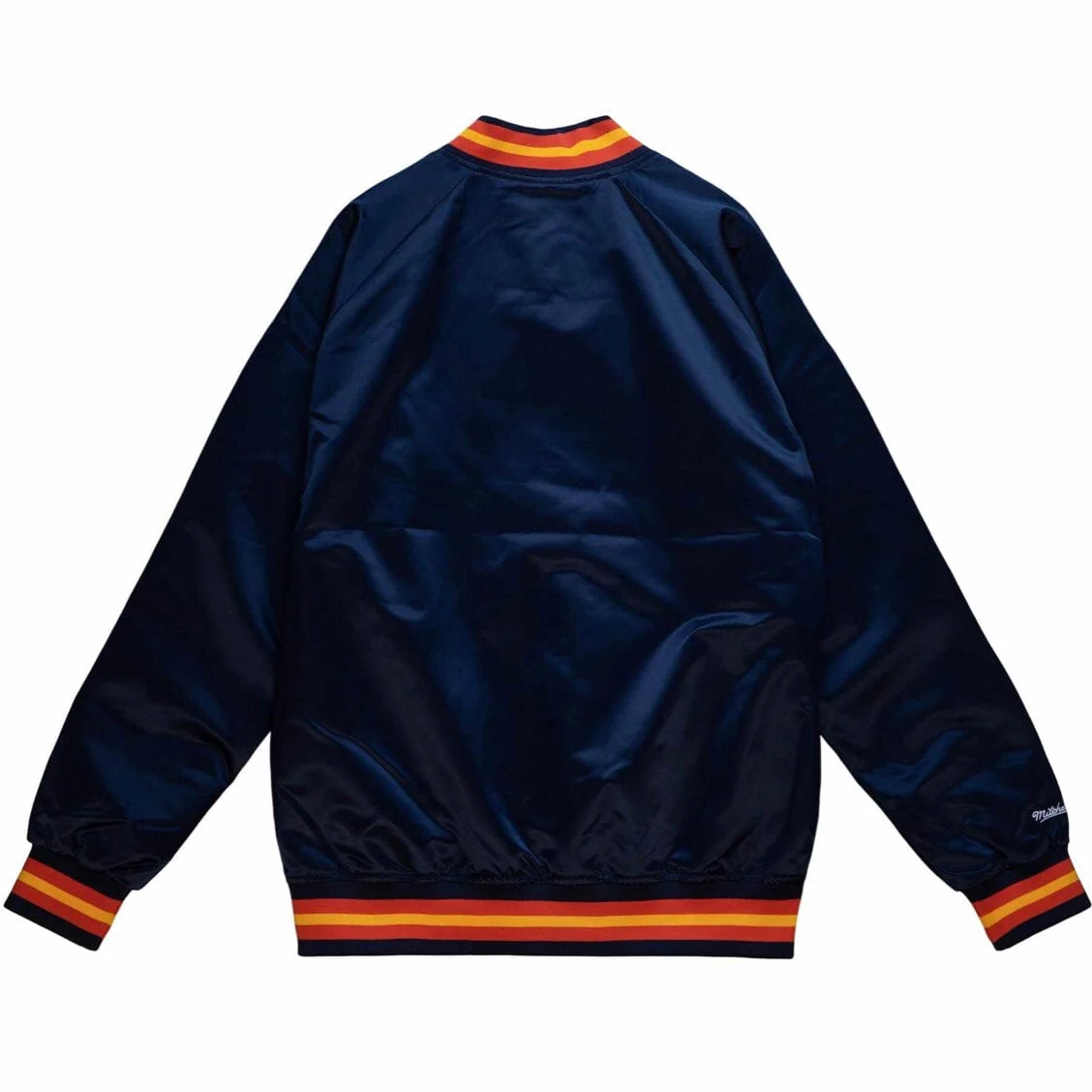 Mitchell & Ness Nba Golden State Warriors Lightweight Satin Jacket (Navy) - Image 3