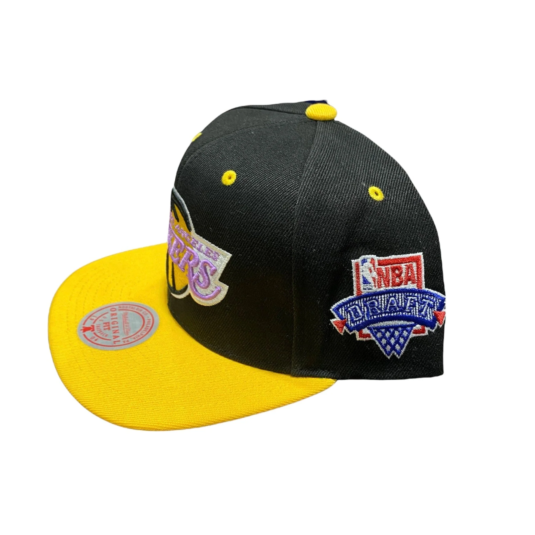 Mitchell & Ness Nba Hwc LA Lakers Lotto Pick Snapback (Black/Yellow) - Image 2
