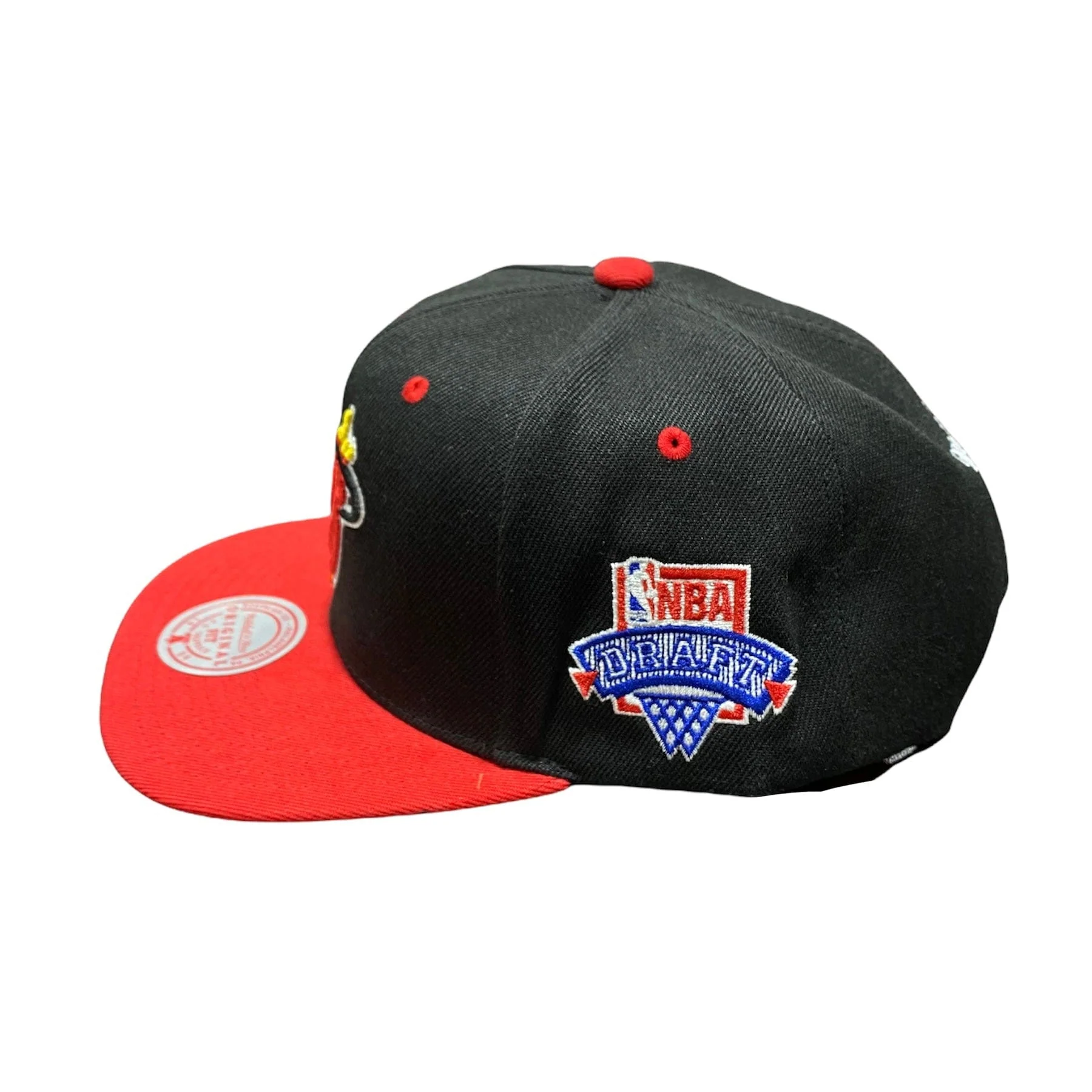 Mitchell & Ness Nba Hwc Miami Heat Lotto Pick Snapback (Black/Red) - Image 2