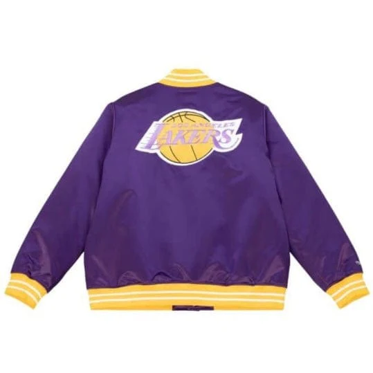Mitchell & Ness NBA Los Angeles Lakers Heavyweight Jacket (Purple) - Image 2