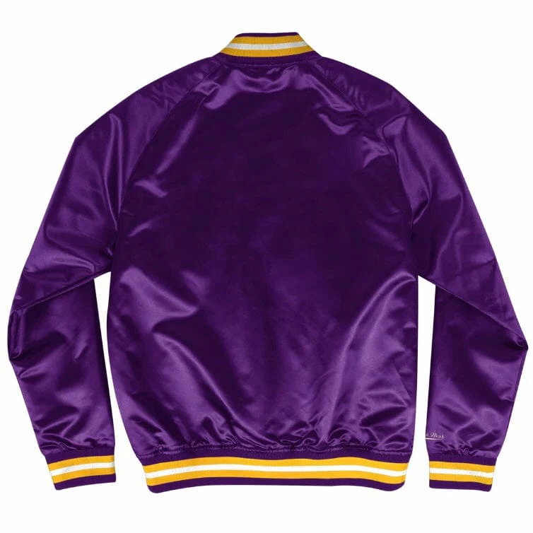 Mitchell & Ness Nba Los Angeles Lakers Lightweight Satin Jacket (Purple) - Image 2