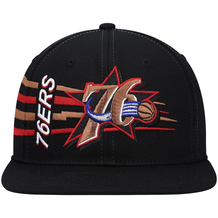 Mitchell & Ness Nba Retro Bolt Deadstock Snapback Hwc 76ers (Black) - Image 2