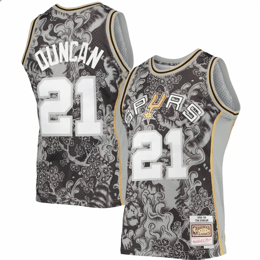 Mitchell & Ness Nba San Antonio Spurs Swingman Jersey (Black) - Image 3