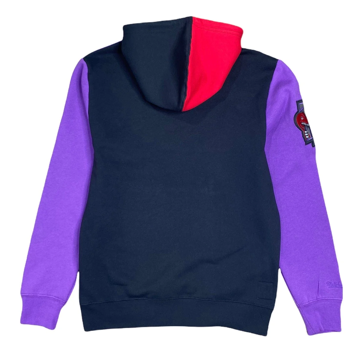 Mitchell & Ness Nba Toronto Raptors Color Blocked Fleece Hoodie (Black) - Image 2