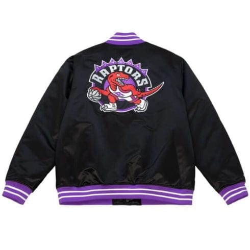 Mitchell & Ness NBA Toronto Raptors Heavyweight Jacket (Black) - Image 2