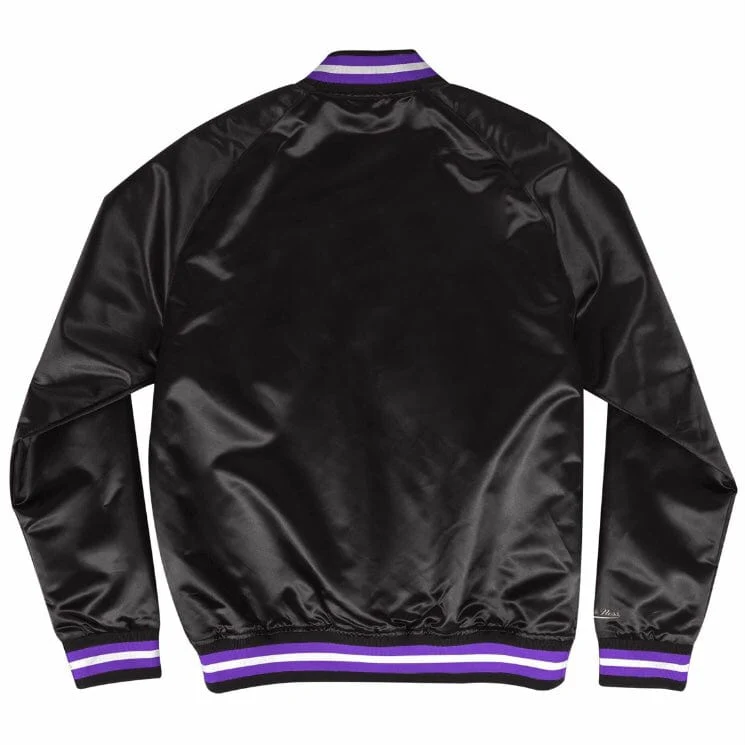 Mitchell & Ness Nba Toronto Raptors Lightweight Satin Jacket (Black) - Image 2