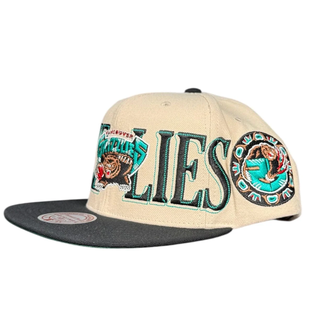 Mitchell & Ness Nba Vancouver Grizzlies Across The Board Snapback (Cream) - Image 3
