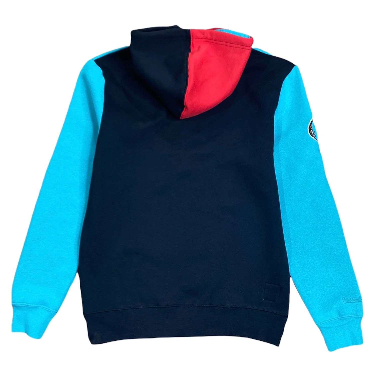 Mitchell & Ness Nba Vancouver Grizzlies Color Blocked Fleece Hoodie (Black) - Image 2
