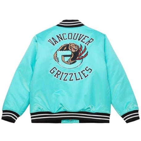 Mitchell & Ness NBA Vancouver Grizzlies Heavyweight Jacket (Green Teal) - Image 2