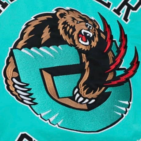 Mitchell & Ness NBA Vancouver Grizzlies Heavyweight Jacket (Green Teal) - Image 4