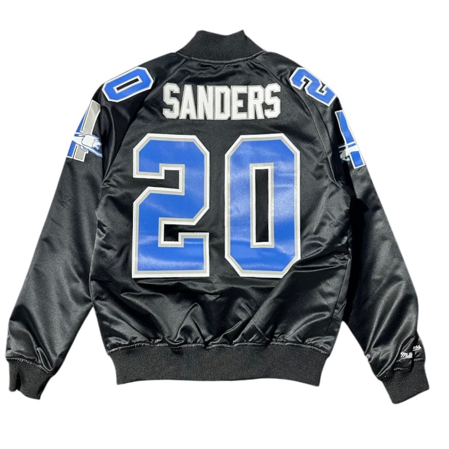 Mitchell & Ness NFL Detroit Lions Maxxed Out Satin Jacket (Black) - Image 2