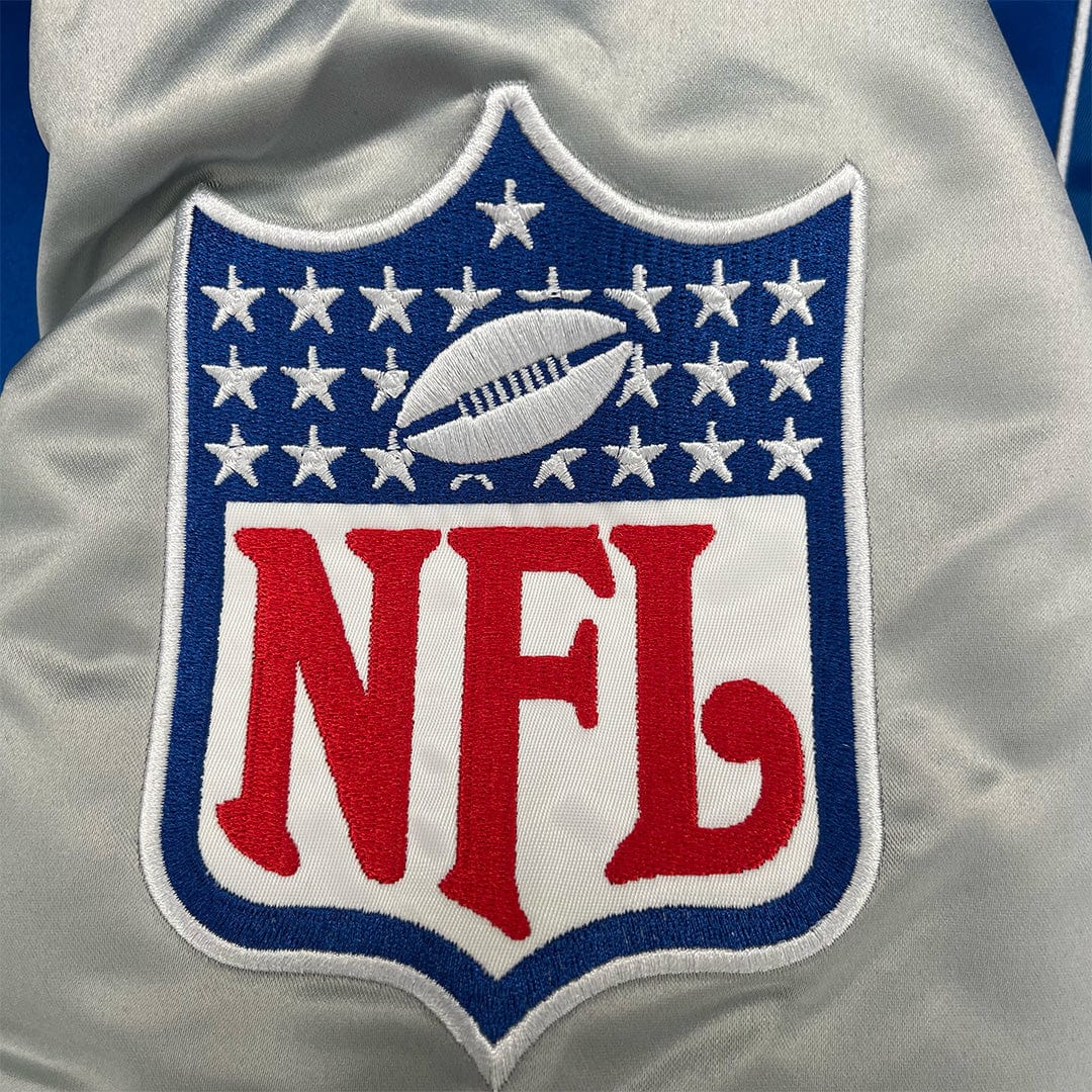 Mitchell & Ness NFL Detroit Lions Primetime Heavyweight Jacket (Blue) - Image 4