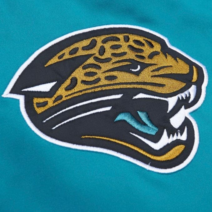 Mitchell & Ness NFL Jacksonville Jaguars Heavyweight Satin Jacket (Teal) - Image 4