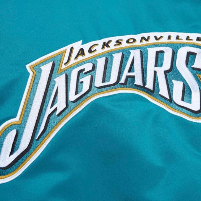 Mitchell & Ness NFL Jacksonville Jaguars Heavyweight Satin Jacket (Teal) - Image 5