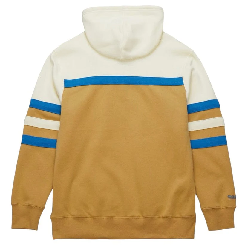 Mitchell & Ness Tan Detroit Lions Head Coach Fleece Pullover Hoodie (Cream) - Image 2
