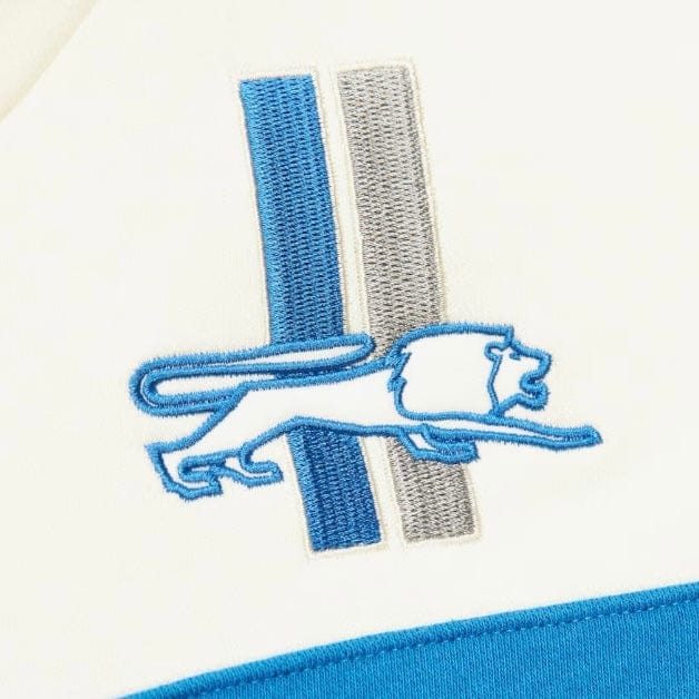 Mitchell & Ness Tan Detroit Lions Head Coach Fleece Pullover Hoodie (Cream) - Image 4