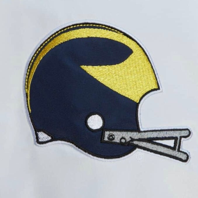 Mitchell & Ness University Of Michigan City Collections Satin Jacket (White) - Image 4