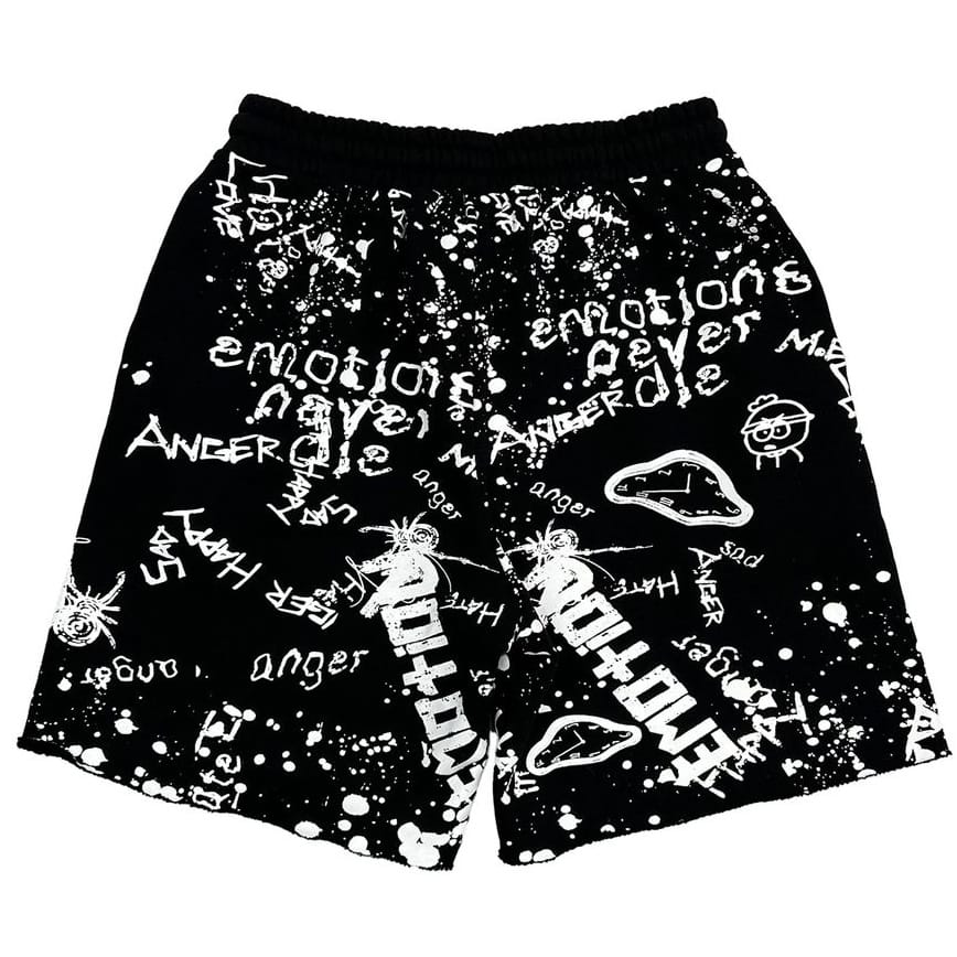 Mixed Emotion Graffiti Short (Black) - Image 2