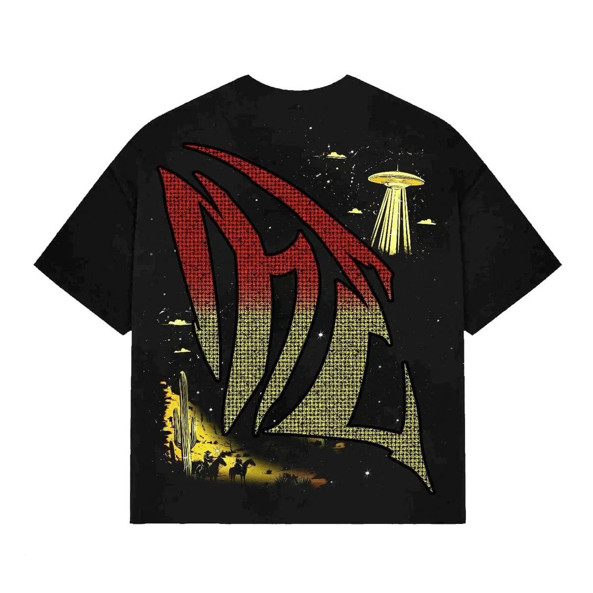 Mixed Emotion Ranger Rhinestone Tee (Black) - Image 2