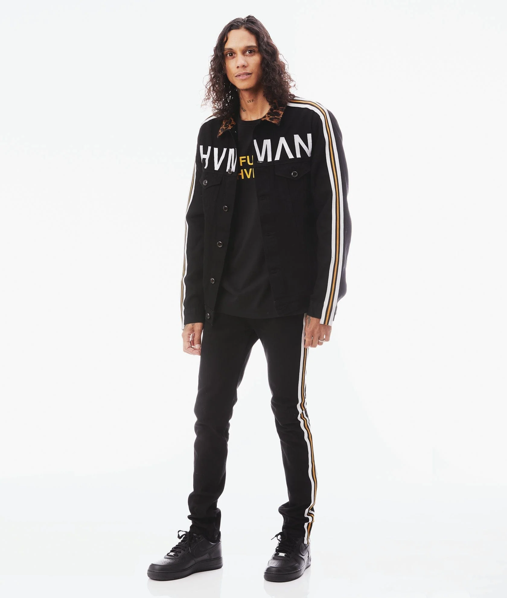 MK1 DENIM JACKET STRIPE IN BLACK - Image 4
