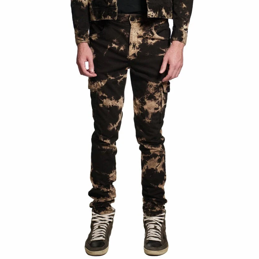 Monfrere Preston Tie Dye Cargo Pants (Sandstorm) 3015J92005 - Image 2