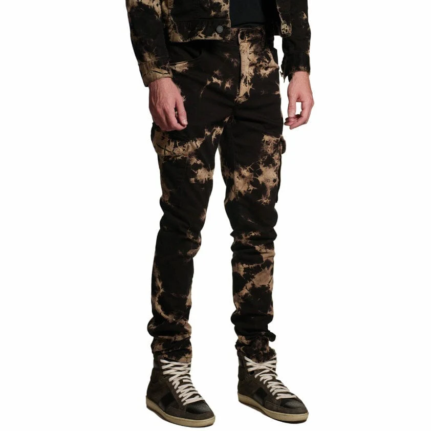 Monfrere Preston Tie Dye Cargo Pants (Sandstorm) 3015J92005 - Image 3