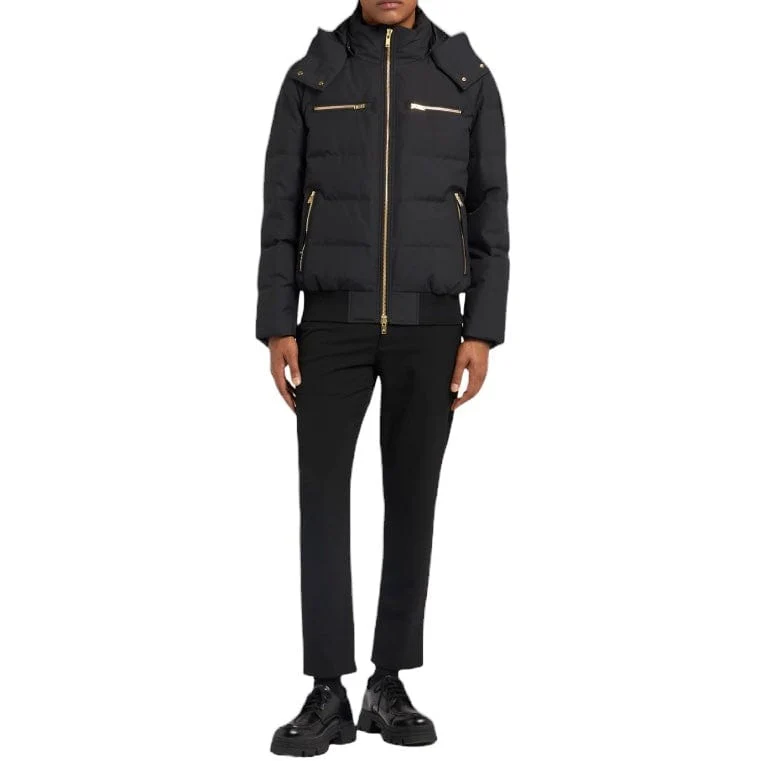 Moose Knuckles Cloud Bomber Sh Gold Black Jacket (Black/Gold) M34MJ005GS - Image 3