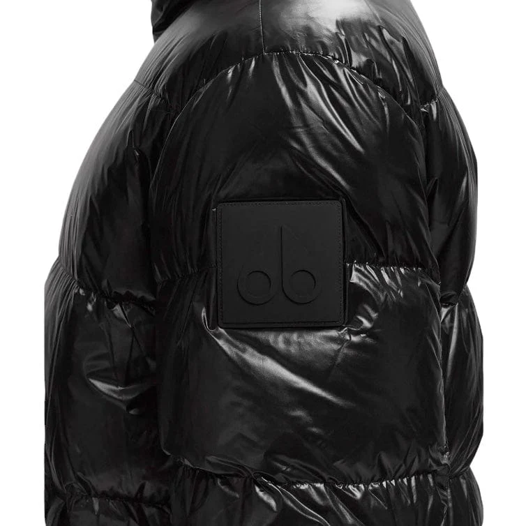 Moose Knuckles Kings Shiny Down Puffer (Black) M34MJ144H1 - Image 4