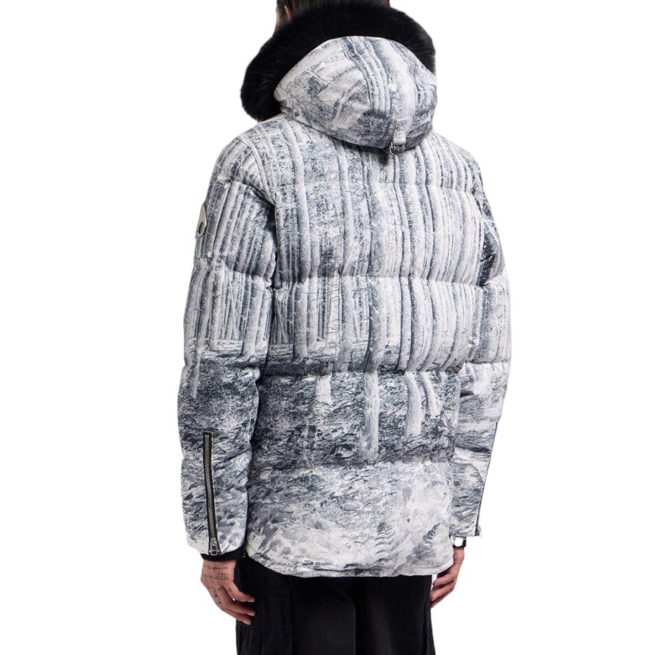 Moose Knuckles Original 3Q Shearling Jacket (Forest Print W/ Blk Sh) M34MJ128SH - Image 2